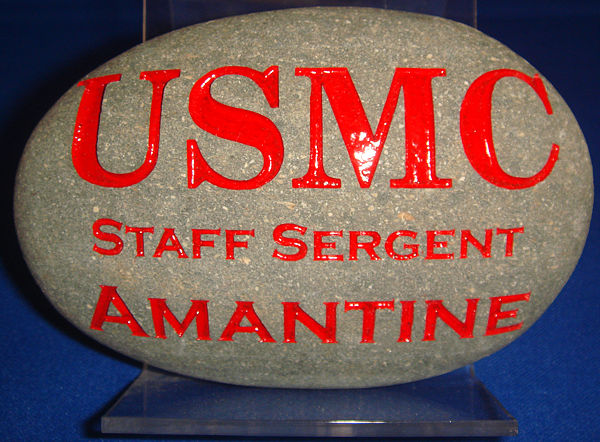 Grey USMC Stone - Click Image to Close